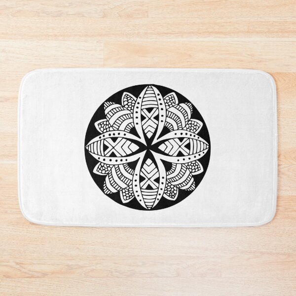 Item preview, Cute black mandala flower designed and sold by cyhdesign.
