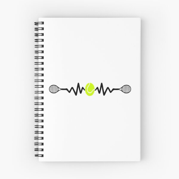 Item preview, Tennis ball and raquet heartbeat design gift for tennis players designed and sold by BRtisticDesigns.