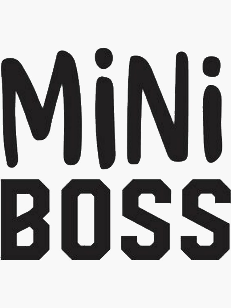 Мини бос. Mini Boss лого. Little Boss надпись. Мини надписи. Трафарет босс.