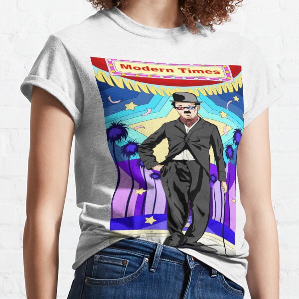 all sizes S-5XL T Shirt Charlie Chaplin The Great Dictator V13 RED,BLACK 