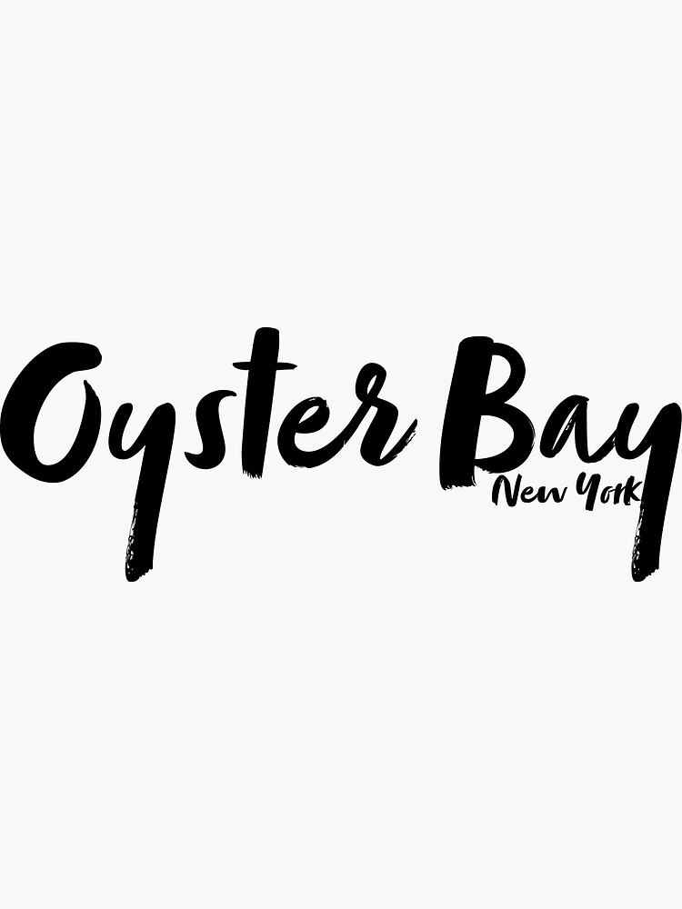 "Oyster Bay, New York Words Design" Sticker for Sale by lovesweethome