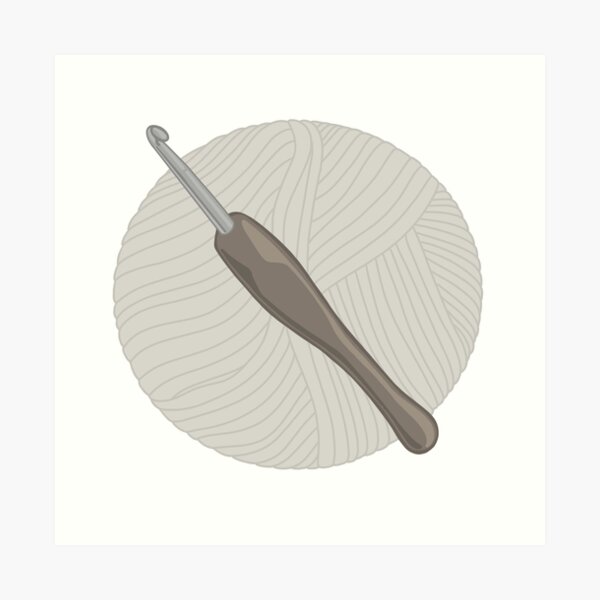 Crochet Hook Art Print