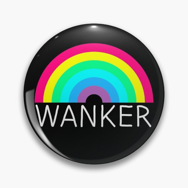 Item preview, Wanker Rainbow White designed and sold by GrizzlyGaz.