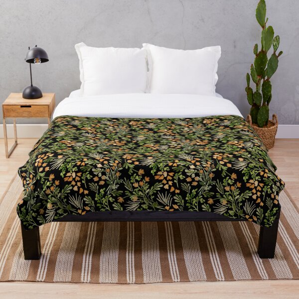 Item preview, Floral puzzle pattern in green and black designed and sold by MadebyMarion.