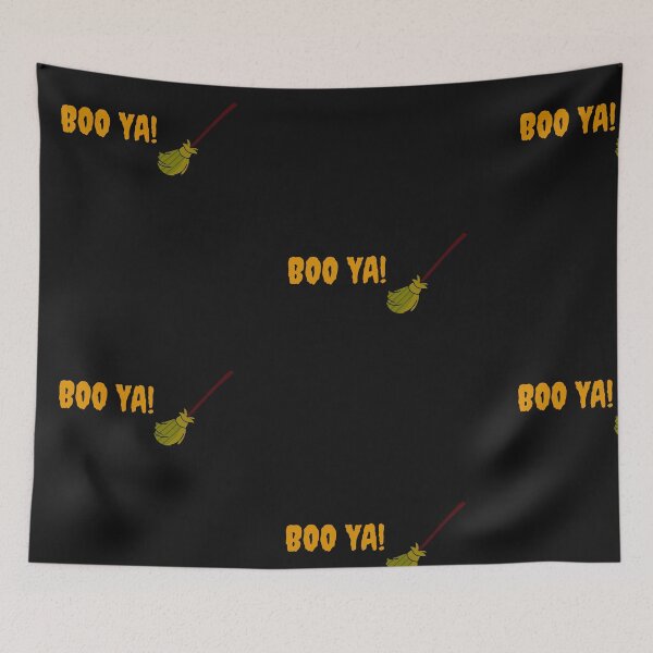 Item preview, boo ya! (black)-Halloween Ghost Shirt Halloween Unisex Shirt Halloween Gift Ghost T Shirt designed and sold by fitpress.