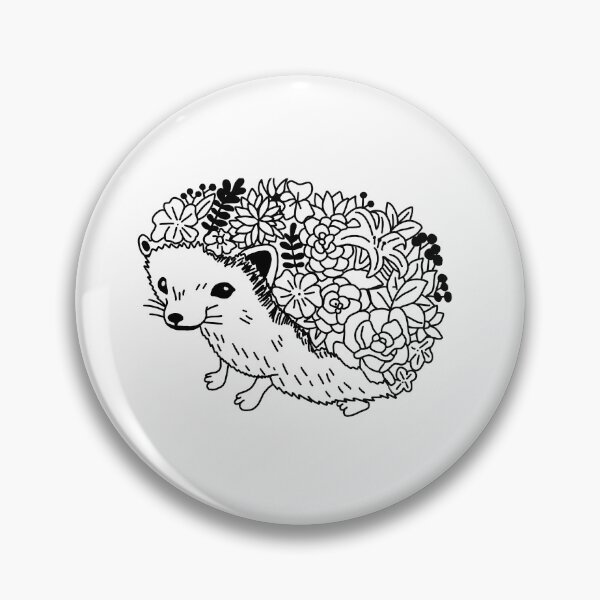 Item preview, Super cute and trendy flower hedgehog design! designed and sold by Sophie0854.