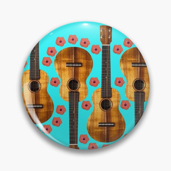 Item preview, Ukuleles: Ukes Hibiscus on Turquoise designed and sold by Josie Elias.
