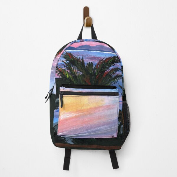 Item preview, Acrylic Painting: Tropical Window View With Palm Trees designed and sold by Dino & Panda Studios.