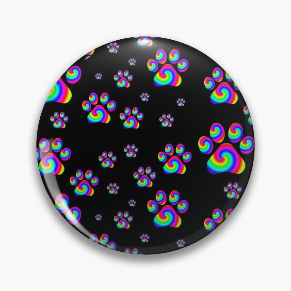 Item preview, Rainbow Swirly Pawprint Pattern  designed and sold by Deborah Camp.