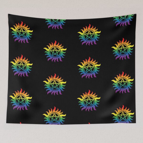 Item preview, Supernatural Anti Posession Symbol - LGBT Flag designed and sold by umi ♡.