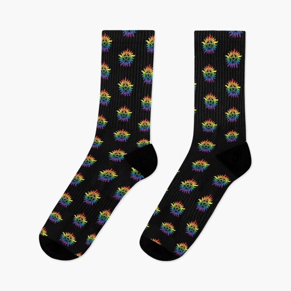 Item preview, Supernatural Anti Posession Symbol - LGBT Flag designed and sold by umi ♡.