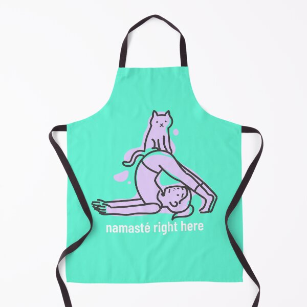 Item preview, Namaste Right Here (cat) designed and sold by Ashley Dennis.
