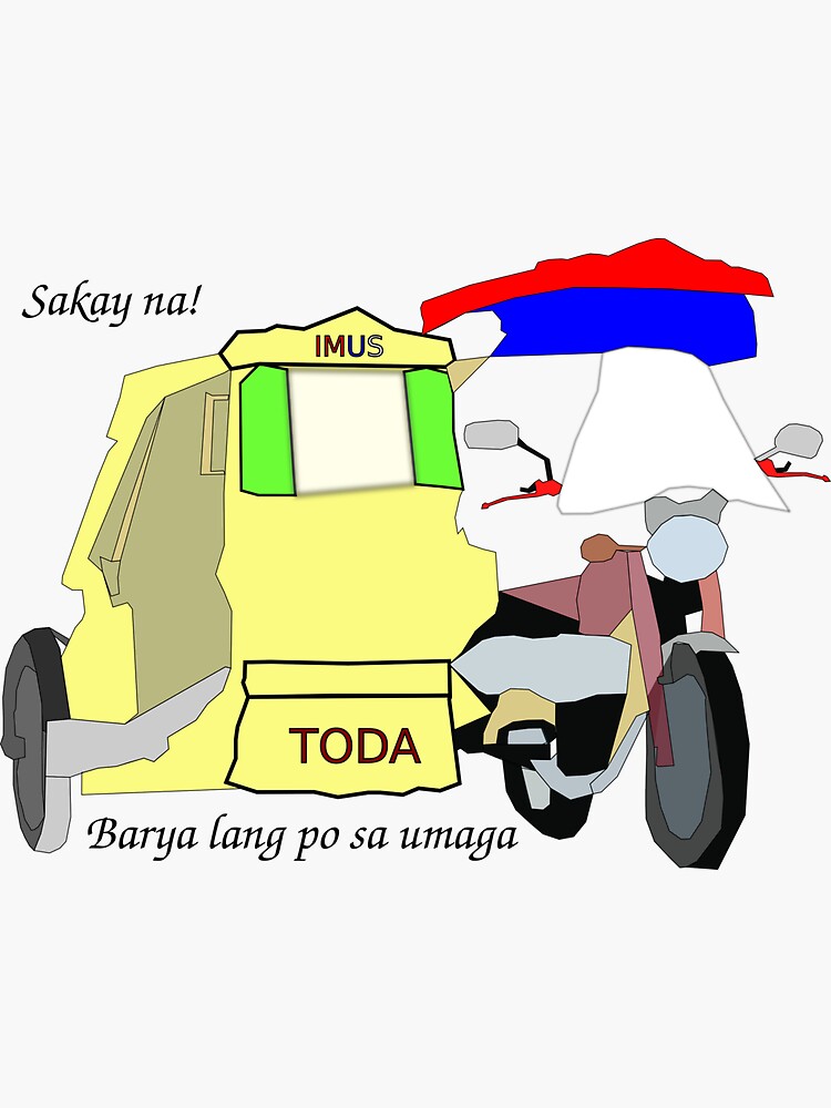 "Tricycle Philippines" Sticker by mousyaud Redbubble