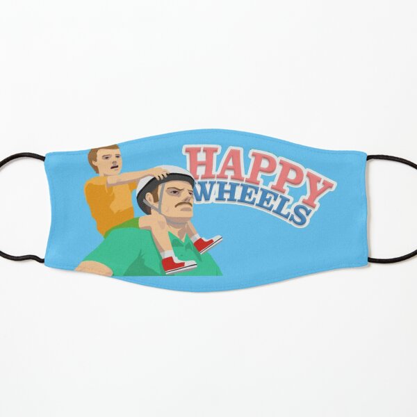 Happy Wheels Kids Masks Redbubble - pewdiepie happy wheels background roblox