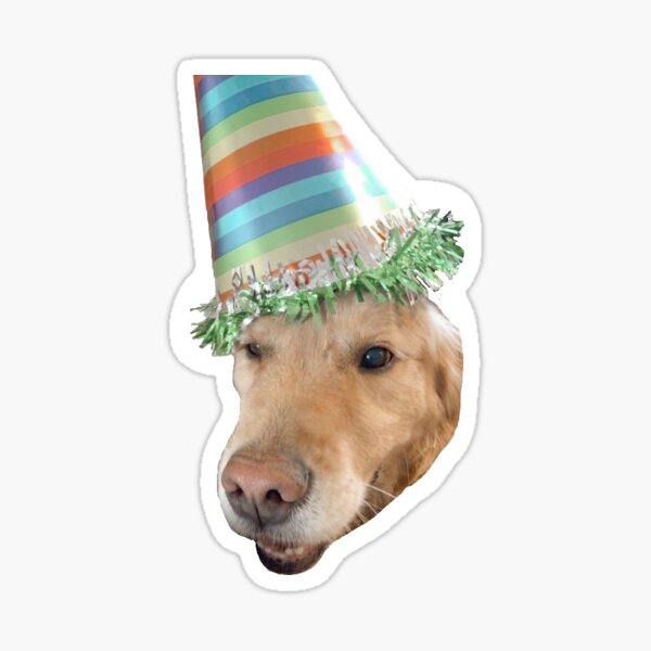 Happy Birthday Dog Stickers Redbubble - uncle doges top hat roblox