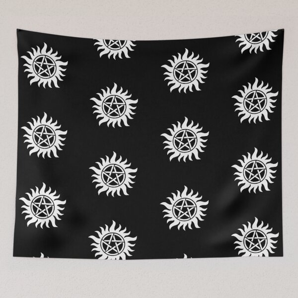 Item preview, Black & White Anti Posession Symbol Supernatural designed and sold by umi ♡.