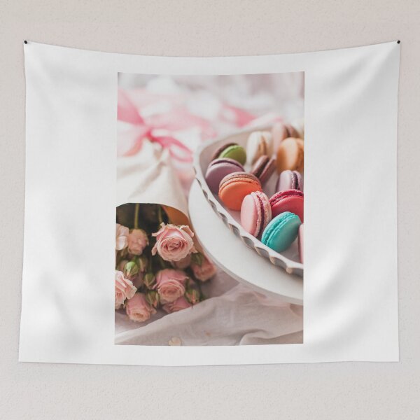 Item preview, French Macaroons & Pink Roses designed and sold by newburyboutique.