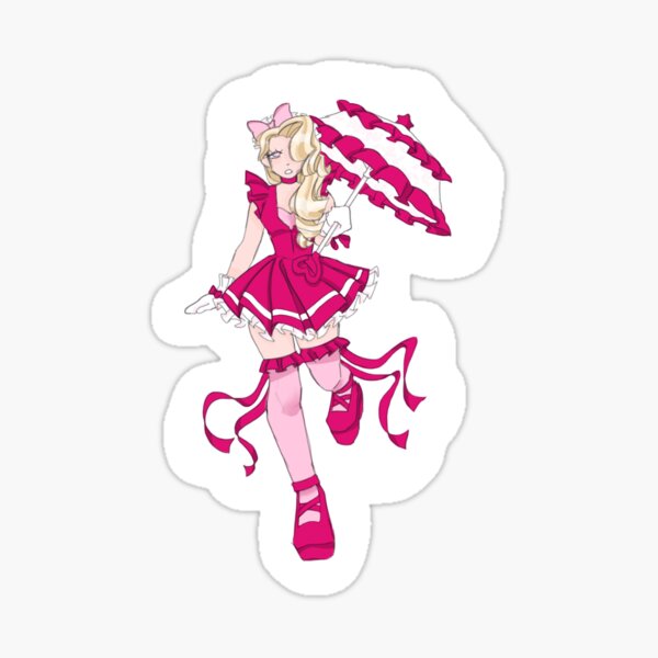 New Dear Dollie Sticker Elegant Parasol Sticker By Eddorable Redbubble - roblox royale high dear dollie skirt