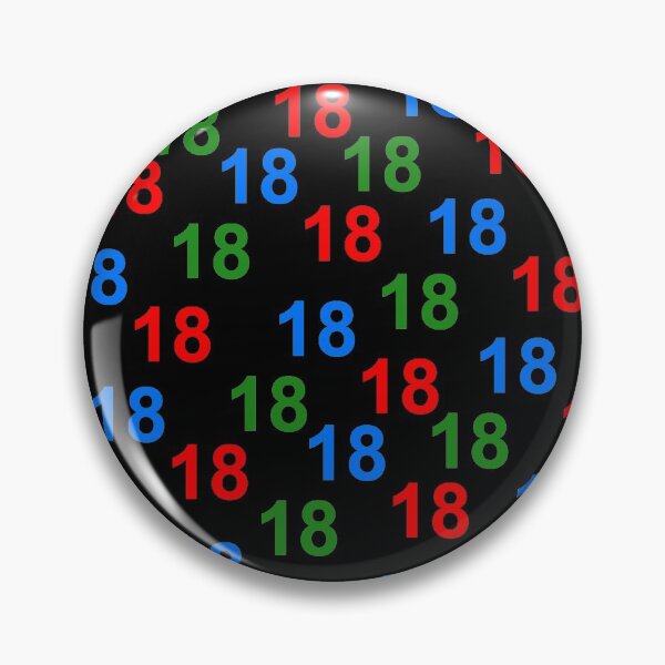 Item preview, colorful number design 18 give designed and sold by Kirei-Lily.