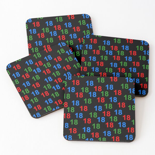 Item preview, colorful number design 18 give designed and sold by Kirei-Lily.