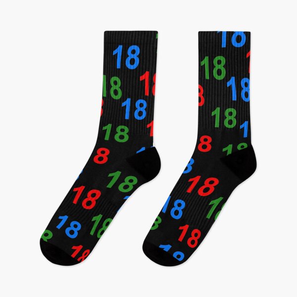 Item preview, colorful number design 18 give designed and sold by Kirei-Lily.