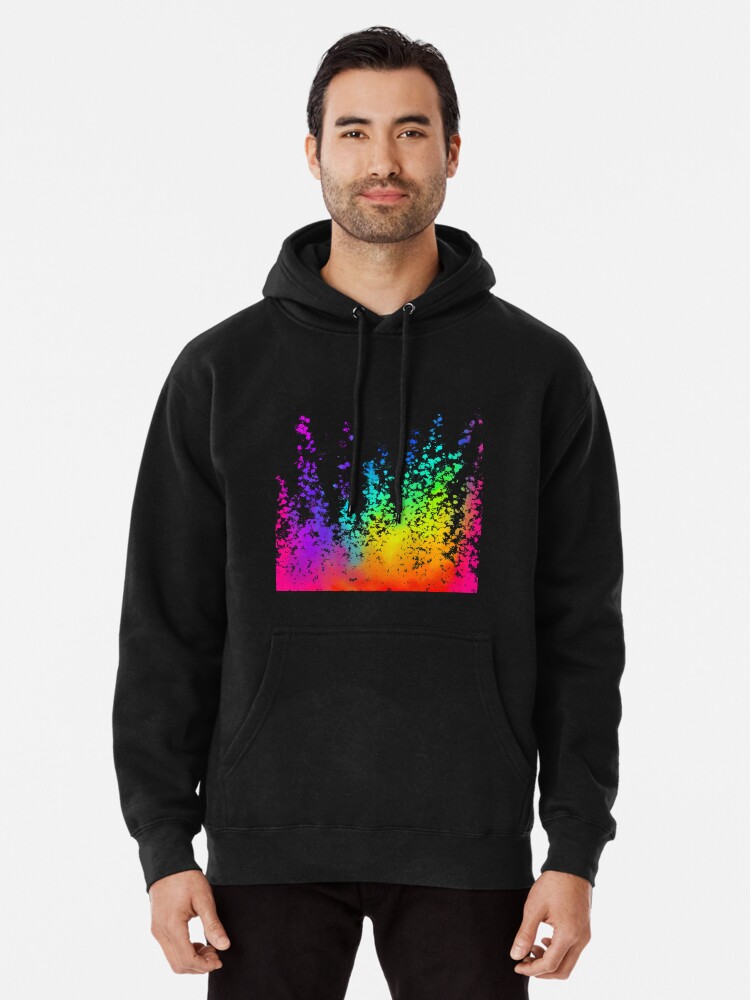 Rainbow splatter hot sale hoodie