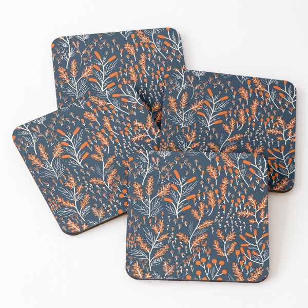 Item preview, Orange Flowers Pattern designed and sold by space-kitten.