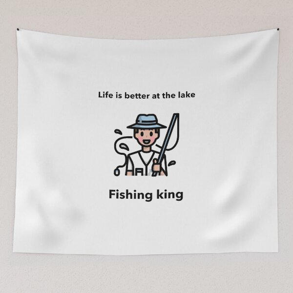 Item preview, LIFE IS BETTER AT THE LAKE | FISHING KING designed and sold by Ashalcheema.
