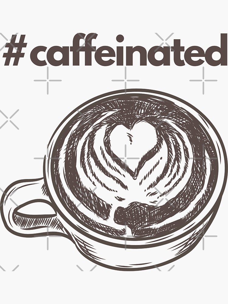 "Caffeinated International Coffee Day, Gift Ideas for Coffee Lovers, Unique Tshirt Ideas