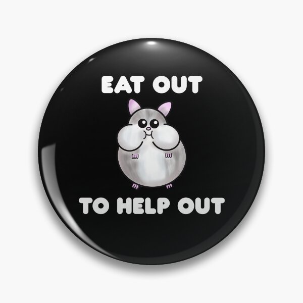 Item preview, Eat Out to Help Out, Chubby Hamster designed and sold by Funful.