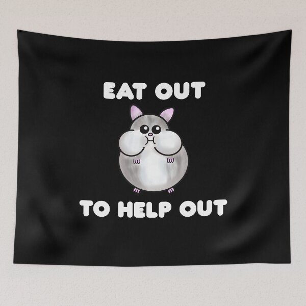 Item preview, Eat Out to Help Out, Chubby Hamster designed and sold by Funful.