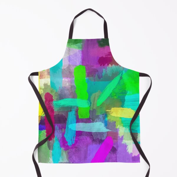 Item preview, splash brush painting texture abstract background in green blue pink purple designed and sold by Mrvell.