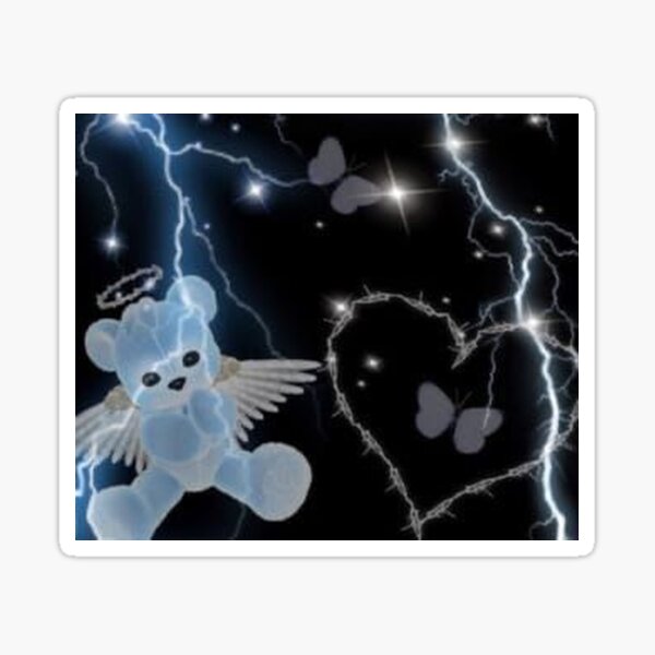 "y2k bear" Sticker for Sale by sabrinamerg Redbubble