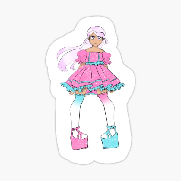 Platform Shoes Stickers Redbubble - roblox royale high strappy wonder fairy