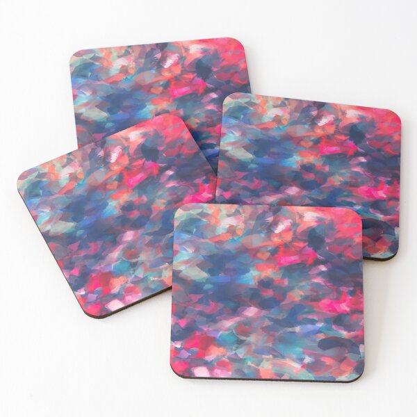Item preview, splash painting texture abstract background in red pink blue designed and sold by Mrvell.
