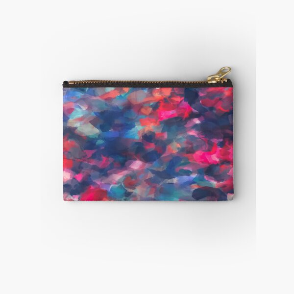 Item preview, splash painting texture abstract background in red pink blue designed and sold by Mrvell.