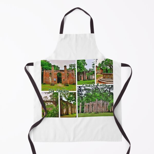 Artikelvorschau, Old Sheldon Church Ruins Collage entworfen und verkauft von LisaWootenPhoto.