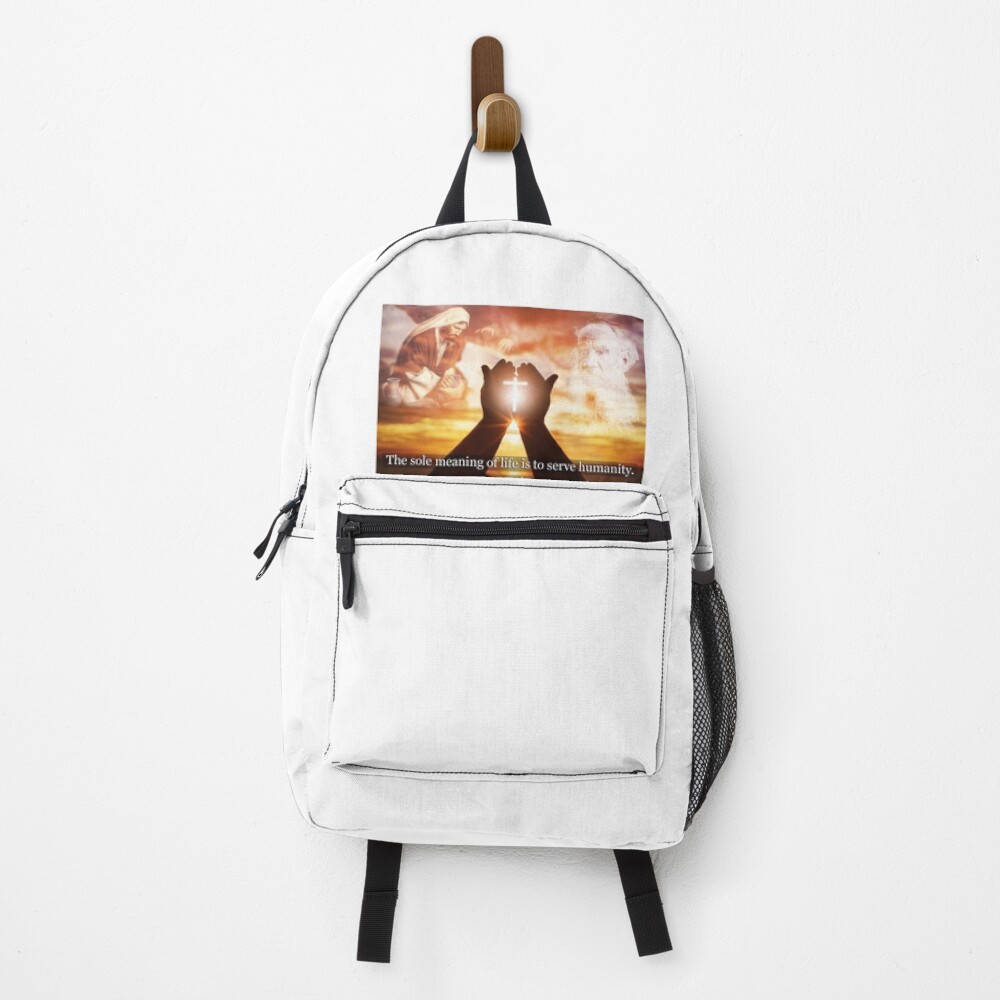 Leo Tolstoy The Sole Meaning Of Life Is To Serve Humanity Backpack By Ninjazombie Redbubble