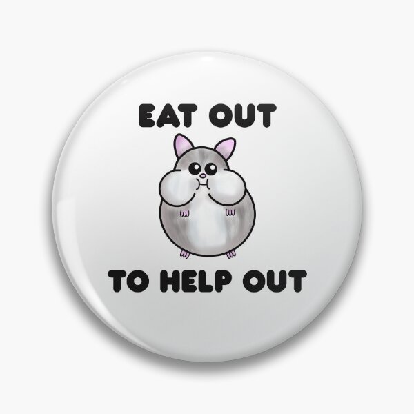 Item preview, Eat Out to Help Out, Chubby Hamster designed and sold by Funful.