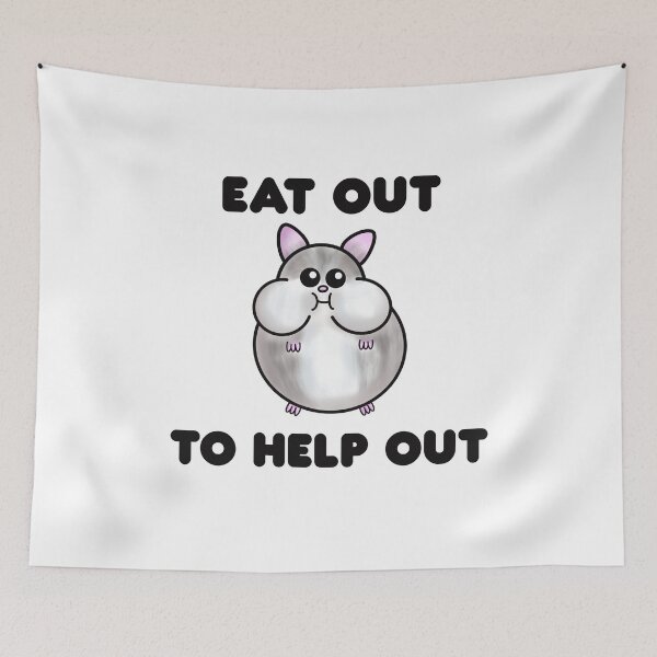 Item preview, Eat Out to Help Out, Chubby Hamster designed and sold by Funful.