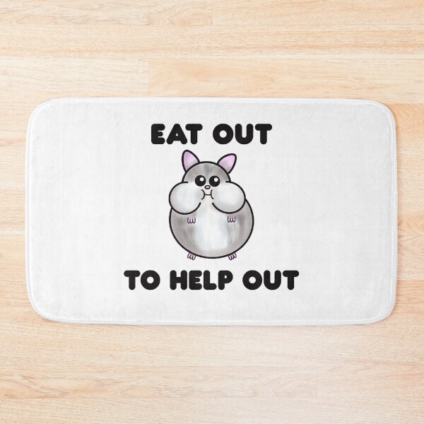 Item preview, Eat Out to Help Out, Chubby Hamster designed and sold by Funful.
