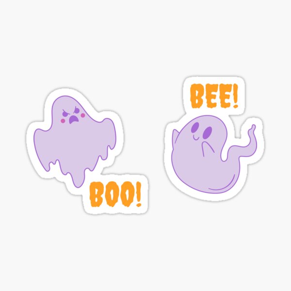 boo bee-Halloween Ghost Shirt Halloween Unisex Shirt Halloween Gift Ghost T Shirt Sticker