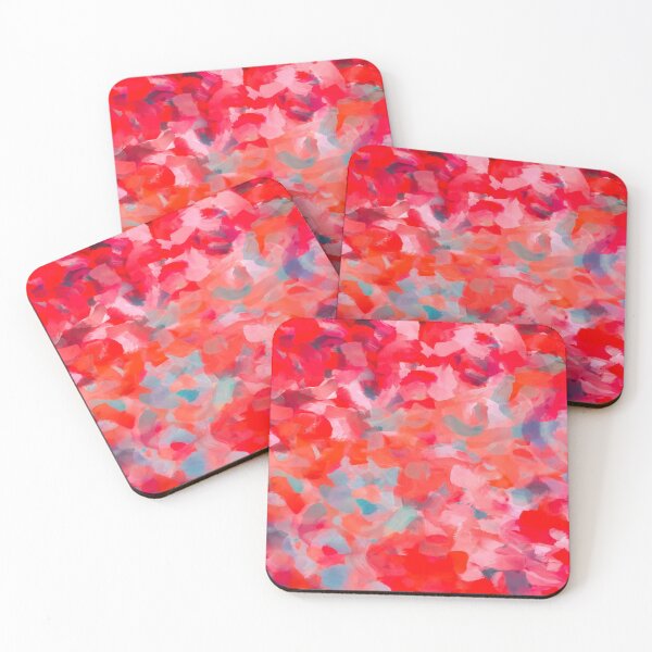 Item preview, splash painting texture abstract background in red green designed and sold by Mrvell.