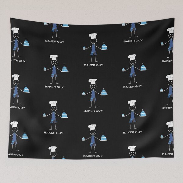 Item preview, Funny Mens Baker Illustration designed and sold by whyitsme.