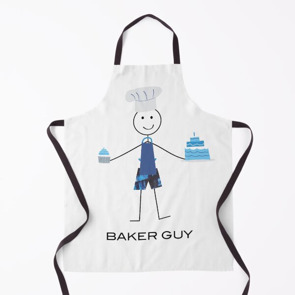 Item preview, Funny Mens Baker Illustration designed and sold by whyitsme.
