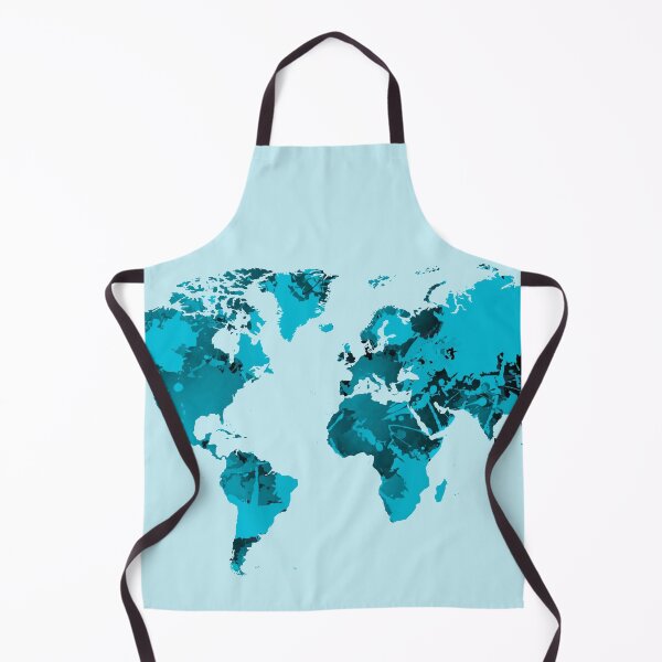 Item preview, Map of the world over blue stains designed and sold by AlbertoRuiZ.
