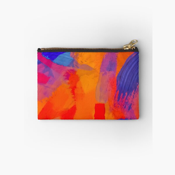 Item preview, splash painting texture abstract background in orange blue red designed and sold by Mrvell.