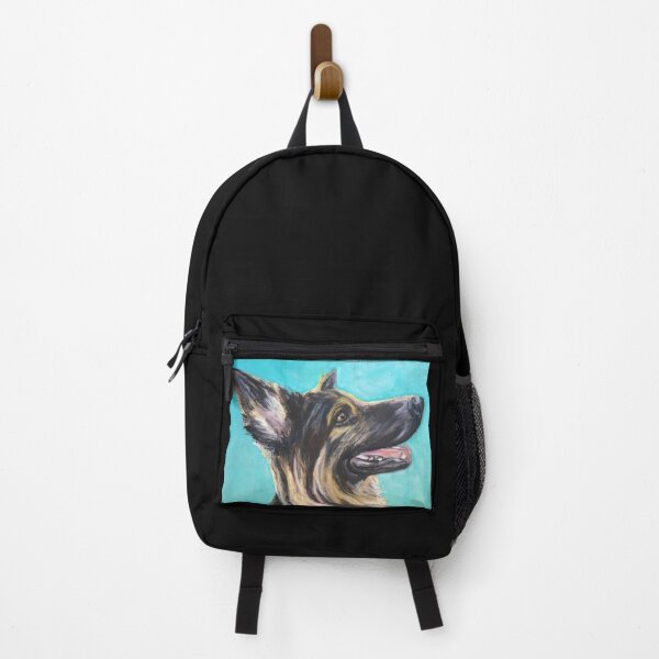 Item preview, German Shepherd , blue background designed and sold by Merlinsmates.