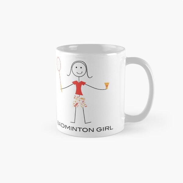 Item preview, Funny Womens Badminton Girl Sports Illustration designed and sold by whyitsme.