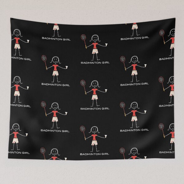 Item preview, Funny Womens Badminton Girl Sports Illustration designed and sold by whyitsme.